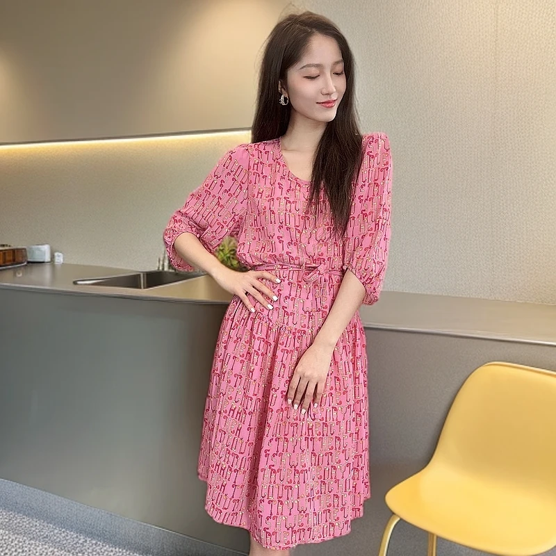 双节大促—桑蚕丝欧若风显白温柔连衣裙23