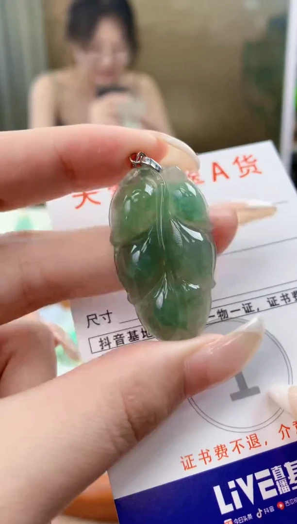 翡翠未镶嵌颈饰天然A货翡翠挂件