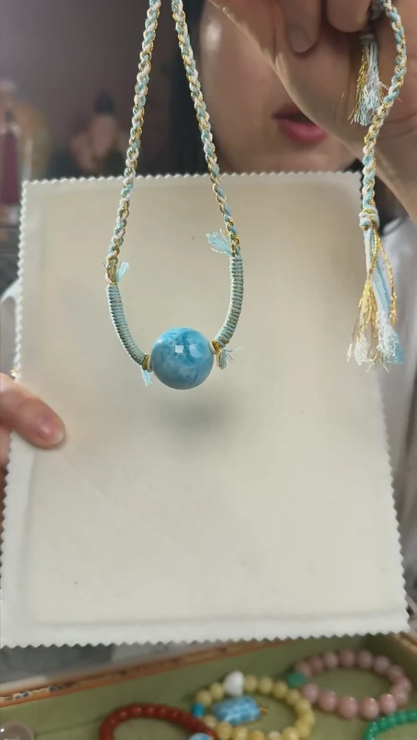 【闪购商品】针钠钙石（海纹石）吊坠(不含链)未镶嵌吊坠送编绳