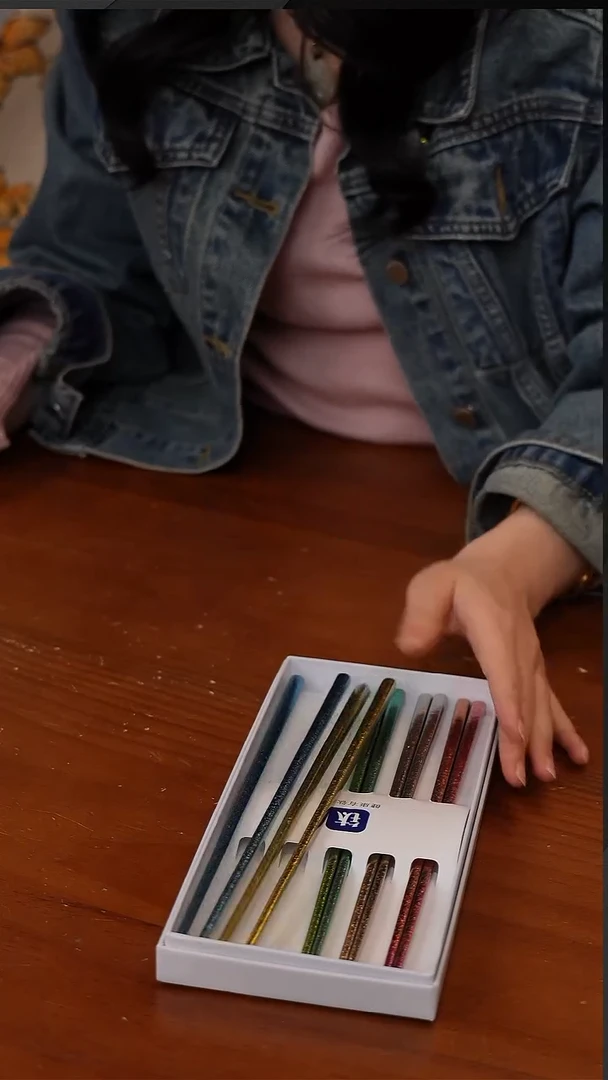 陶52-纯钛筷子彩色五双礼盒装