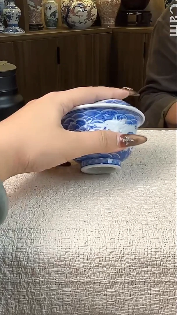 瓷片景德镇毛仔柴窑杯