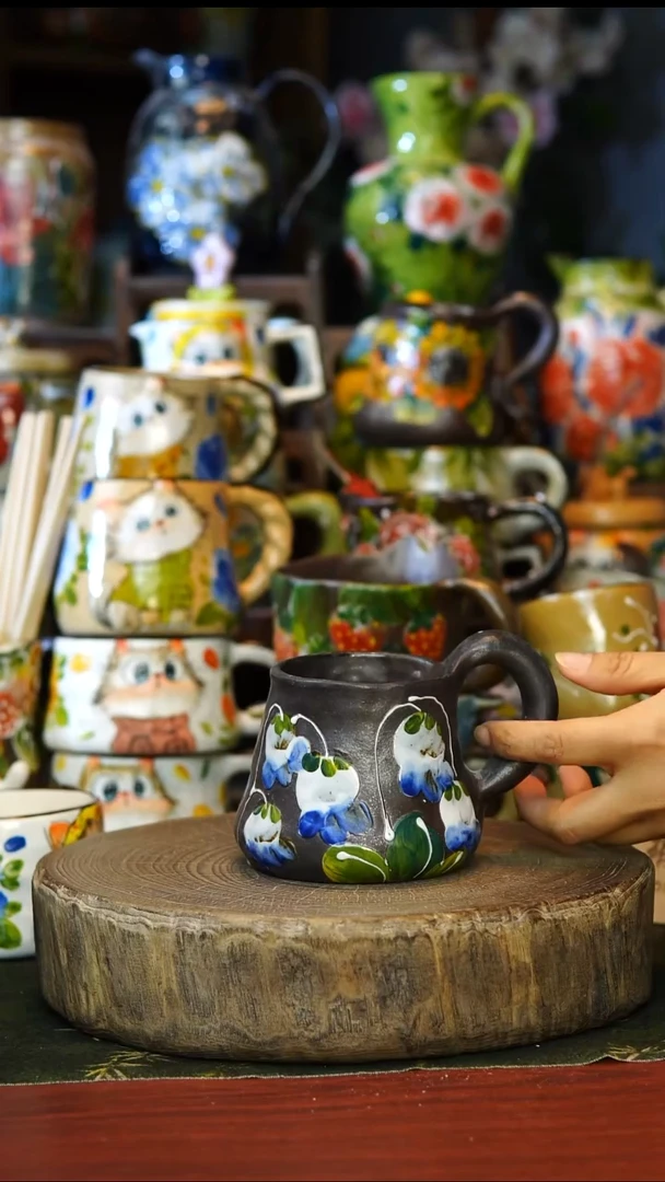 陶瓷27景德镇手工手绘釉下彩