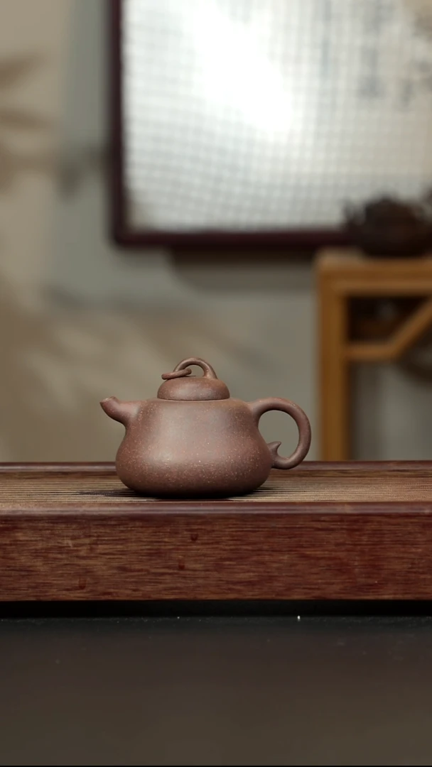 紫砂茶壶岩中泥六拼 葫芦壶