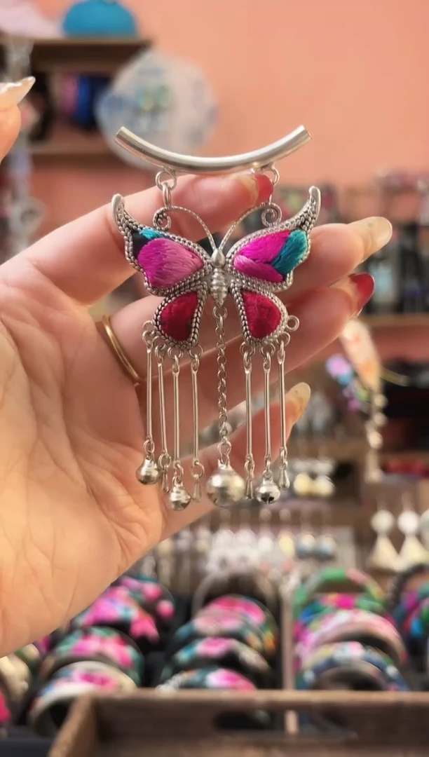 织绣艺枝独绣手工饰品171