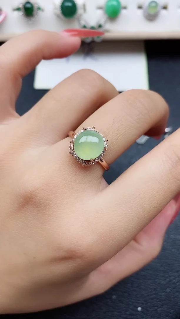 【闪购商品】翡翠戒指银S925镶嵌11111