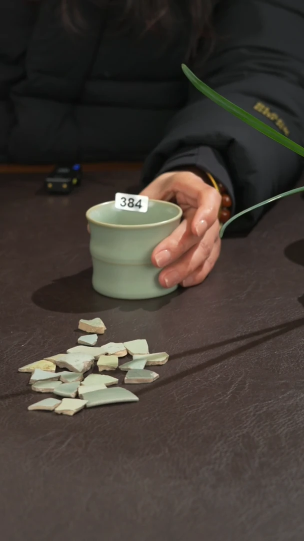 瓷瓷 宣宝汝瓷原矿原釉手工作品瑕疵384