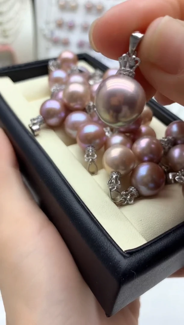 吊坠(不含链)银S925镶嵌淡水珍珠多样性发其一