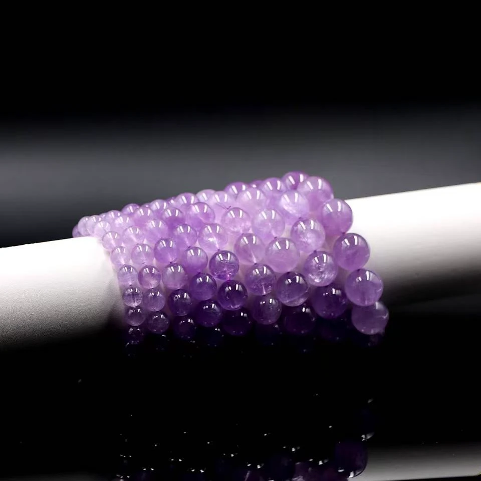 天然巴西老矿薰衣草治愈系水晶手串X1611-尺寸可选-多样性发一