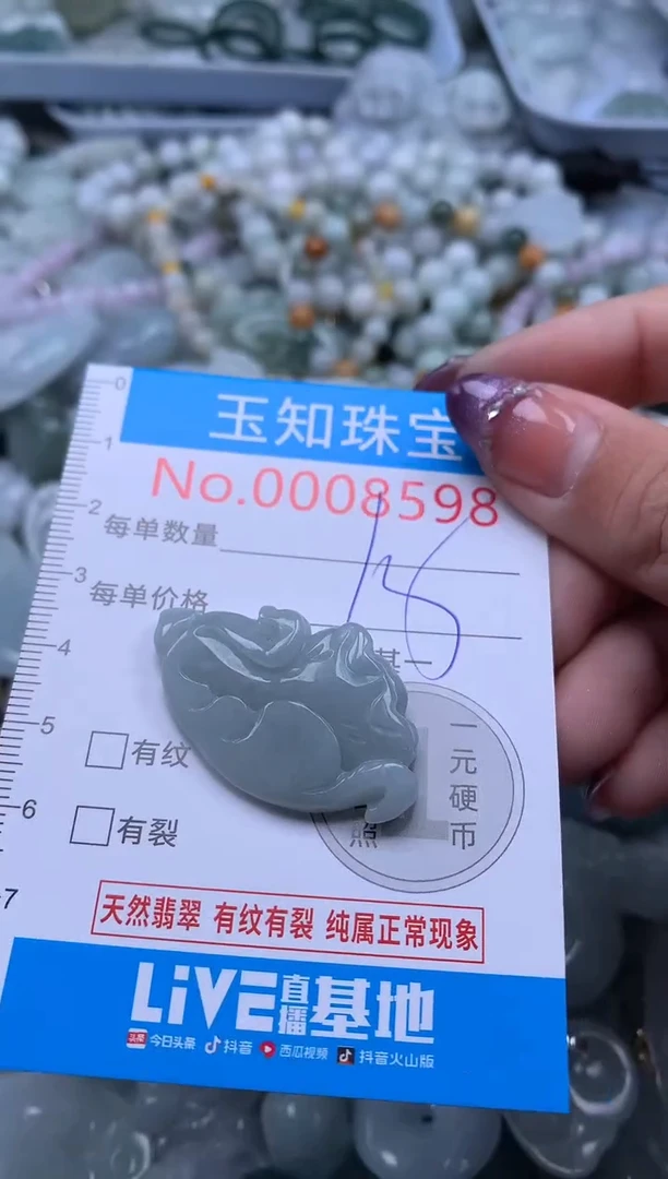 翡翠未镶嵌吊坠(不含链)8598