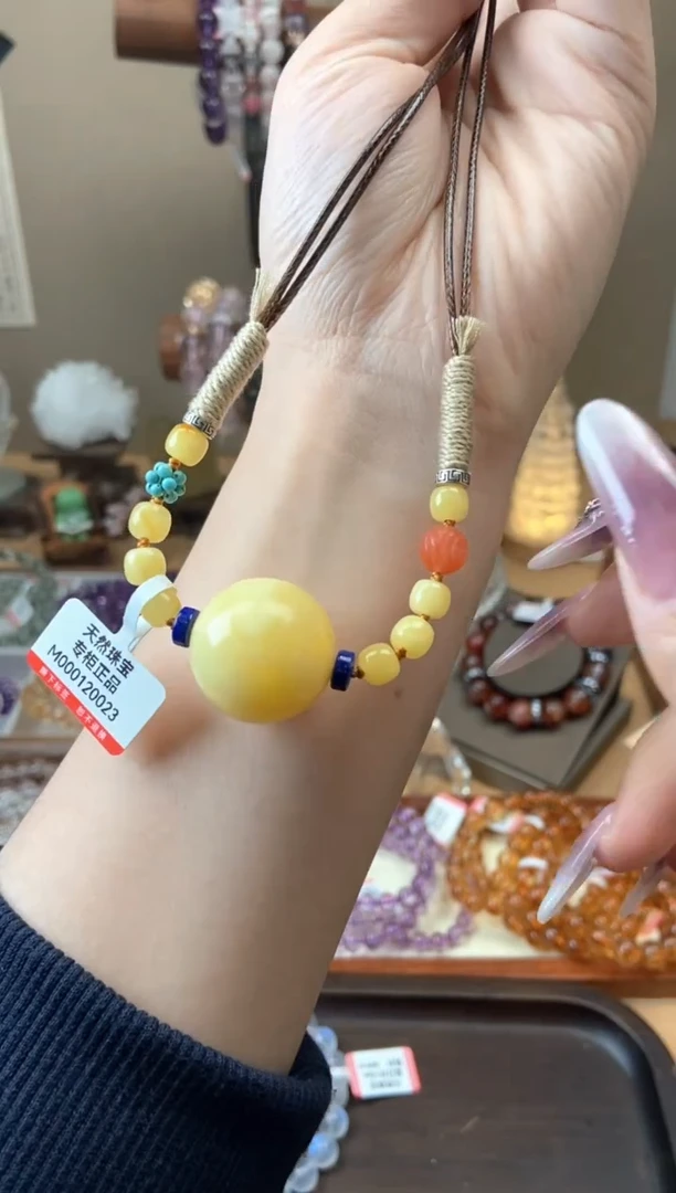【闪购商品】蜜蜡项链未镶嵌蜜蜡吊坠项链23mm