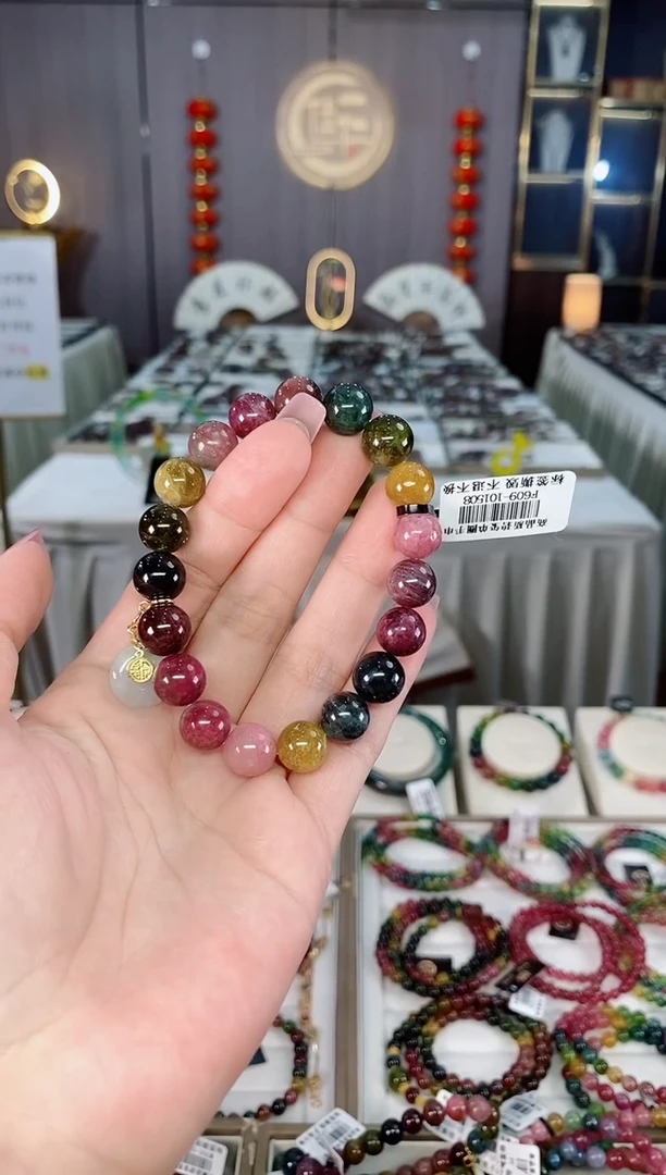 未镶嵌老矿碧玺单圈手串10mm+碧玺hon多样性发货一条