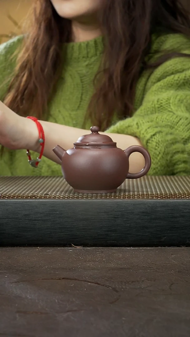 【闪购商品】紫砂茶壶早期底槽清 巨轮珠 130cc 043