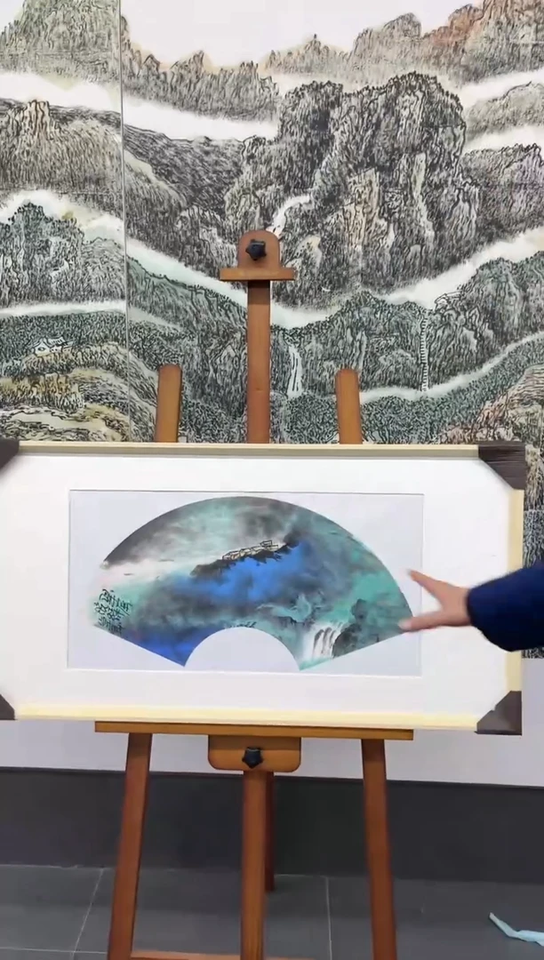 【闪购商品】绘画辛崇华-2平尺-泼彩-带框