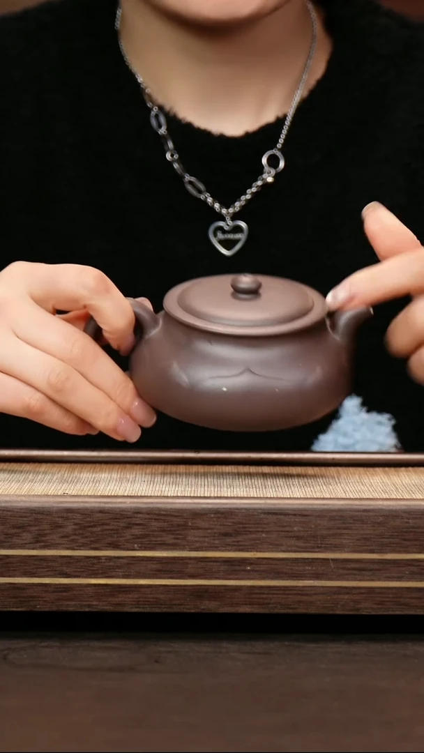 茶壶紫砂四号井底槽清 禅莲系列4