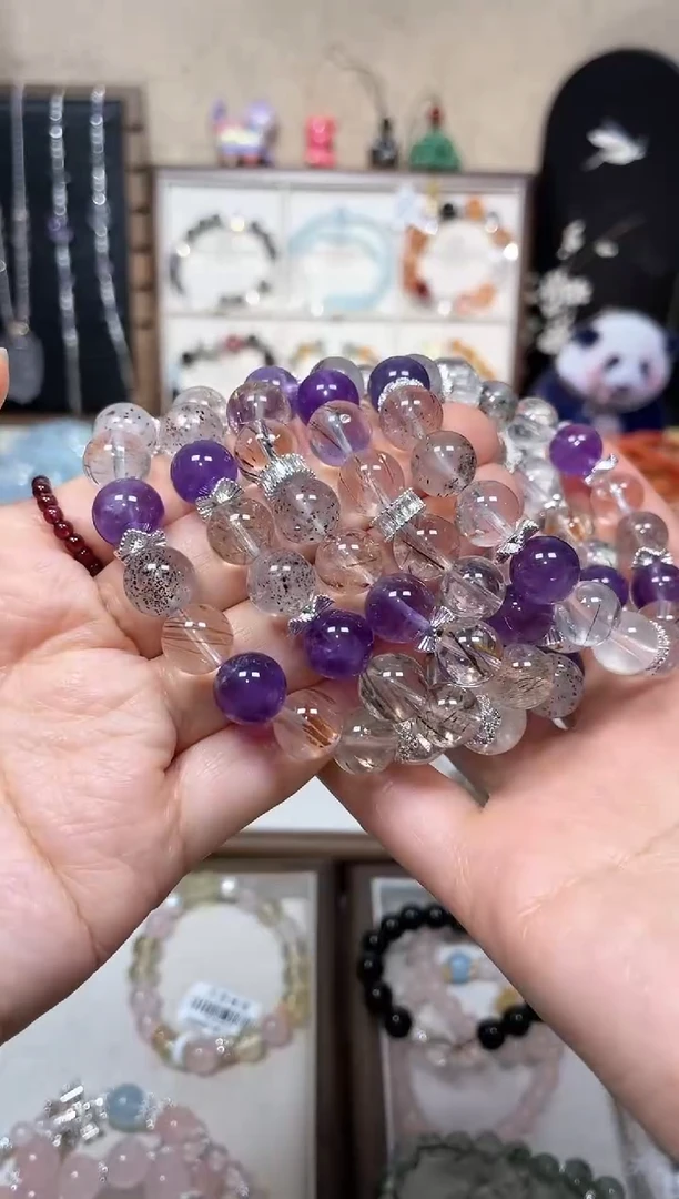 【闪购商品】水晶手串合金【super seven】设计款手串