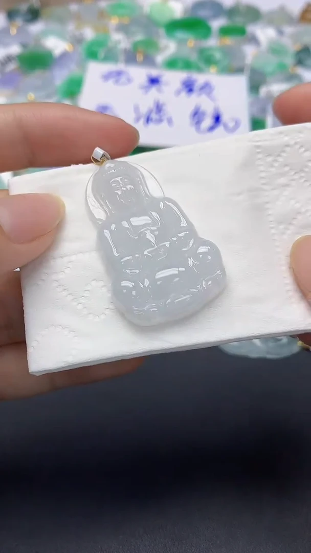 翡翠未镶嵌颈饰天然缅甸a货翡翠