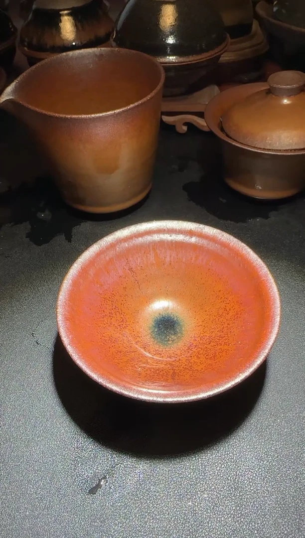 茶盏微瑕通天龙窑柴烧建盏