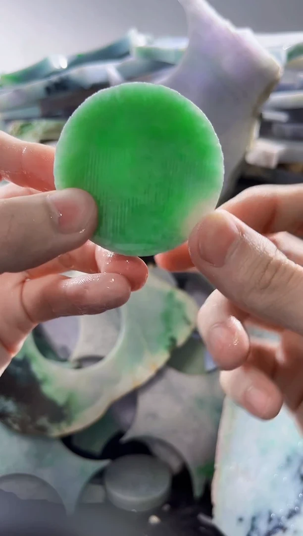 裸石翡翠缅甸翡翠A货文5304