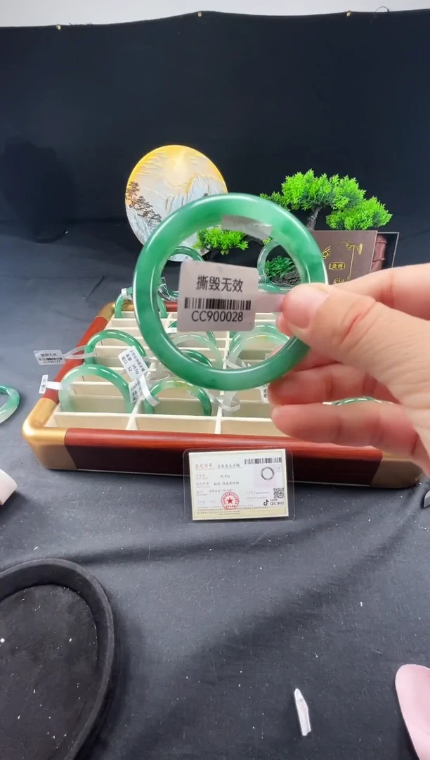 未镶嵌手镯石英质玉（非洲翠）真品上等纯天然非洲翠玉手镯石英质玉