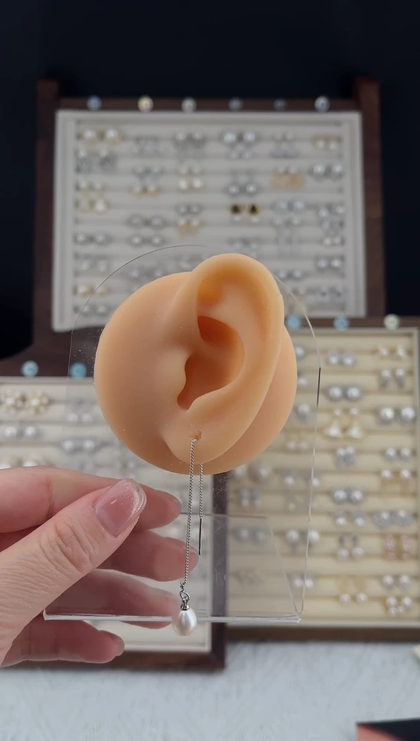 合金耳饰淡水珍珠11