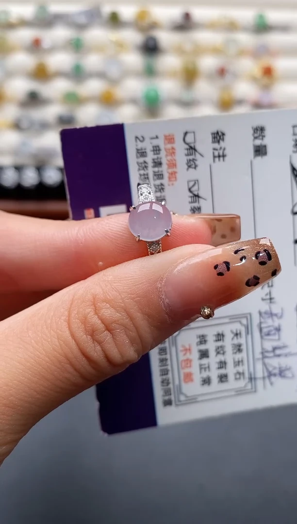 银S925镶嵌戒指翡翠22222222+2