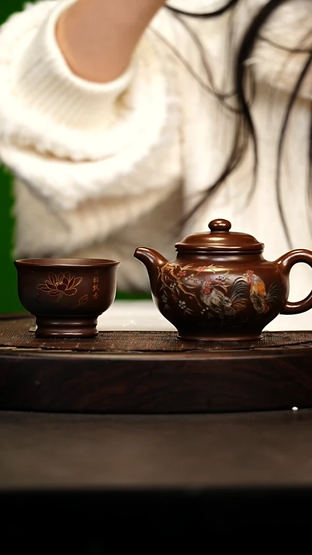 宜兴原矿高端紫砂 底槽清240cc