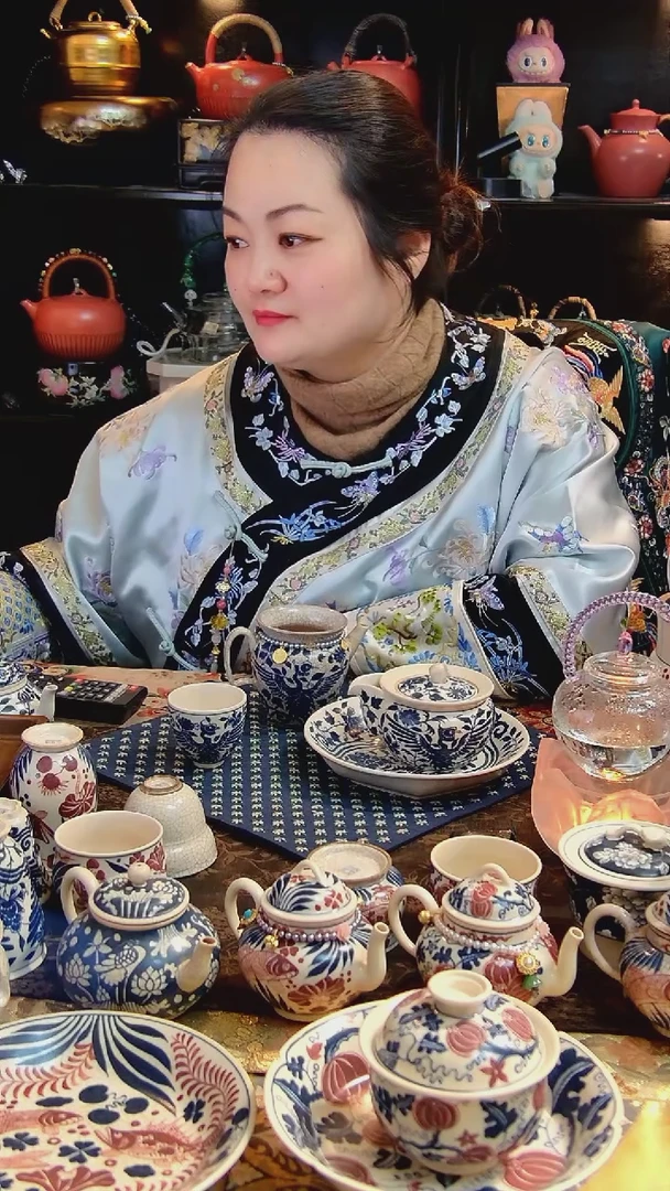 【闪购商品】茶具凤凰手绘4件套手工