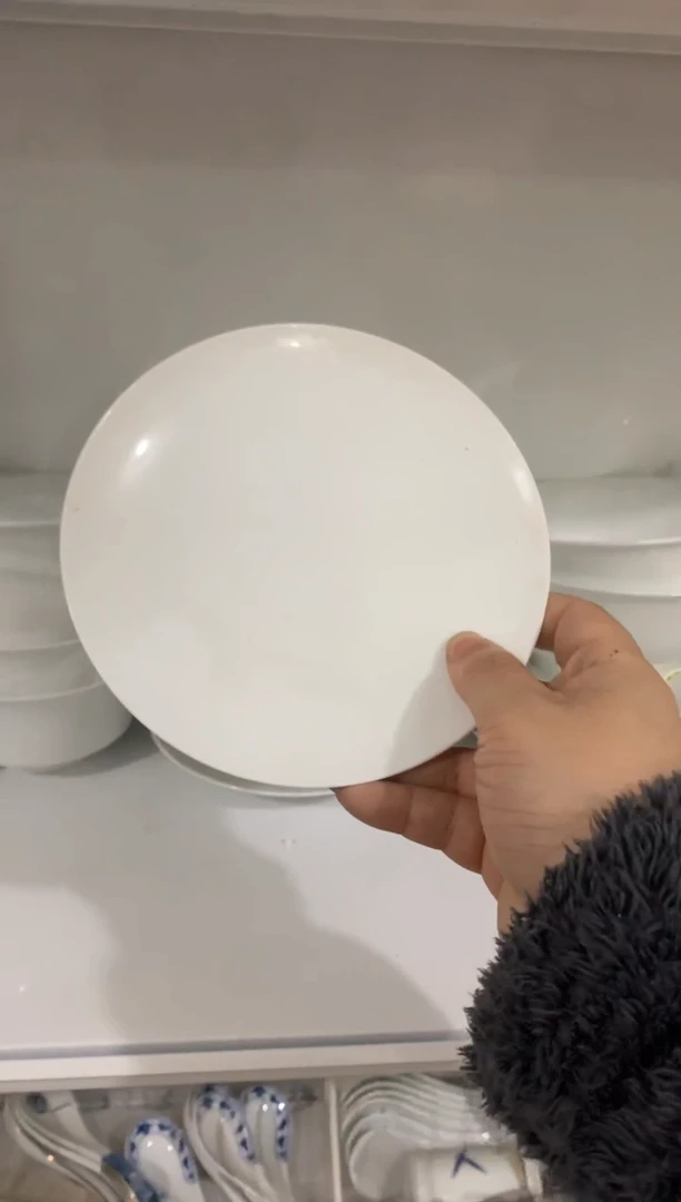 【闪购商品】白瓷6英寸纯白骨碟