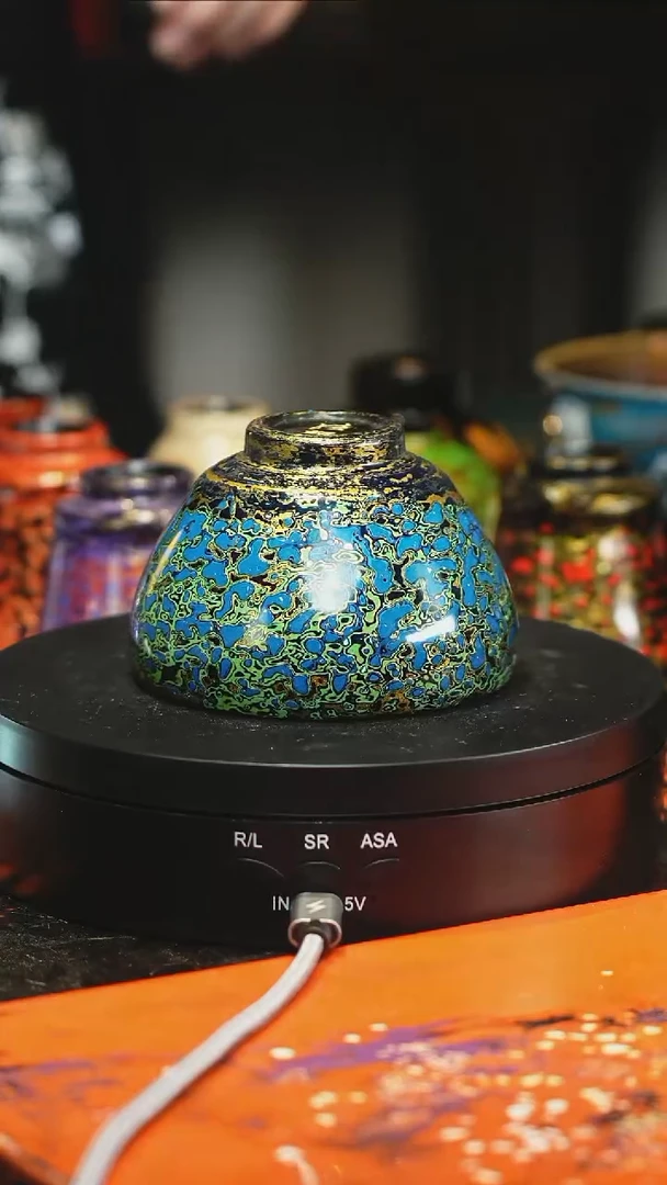 凌超老师绿金螺钿将军杯