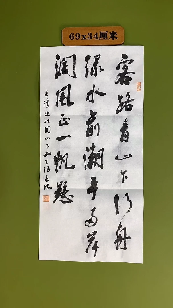 书法书法 张若鸿 尺寸69cm*34cm