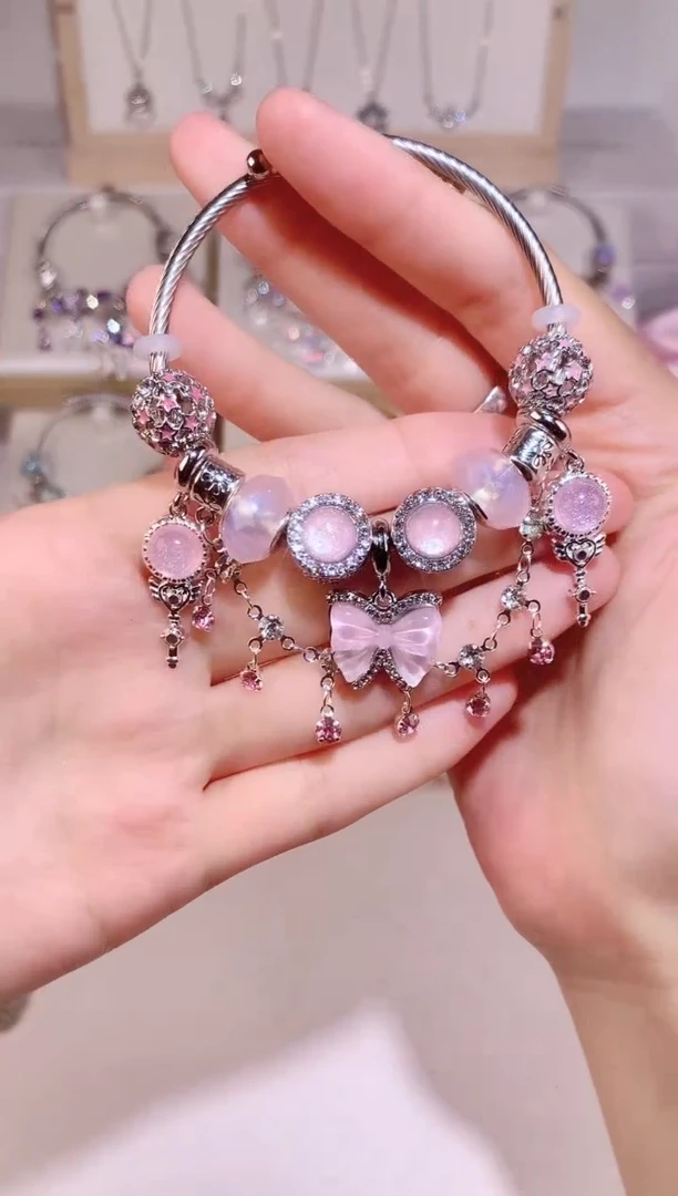 无铜合金粉色重工设计款，库存1~