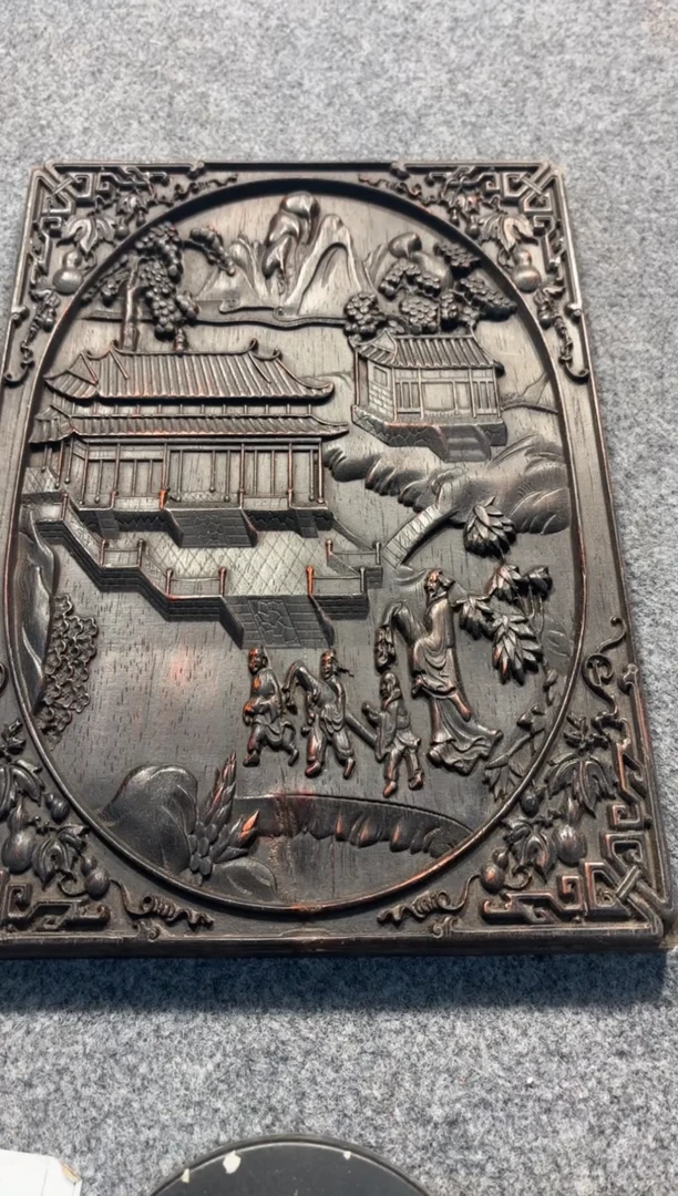 【闪购商品】花梨木类拆件雕刻板 以直播间截图为准A347