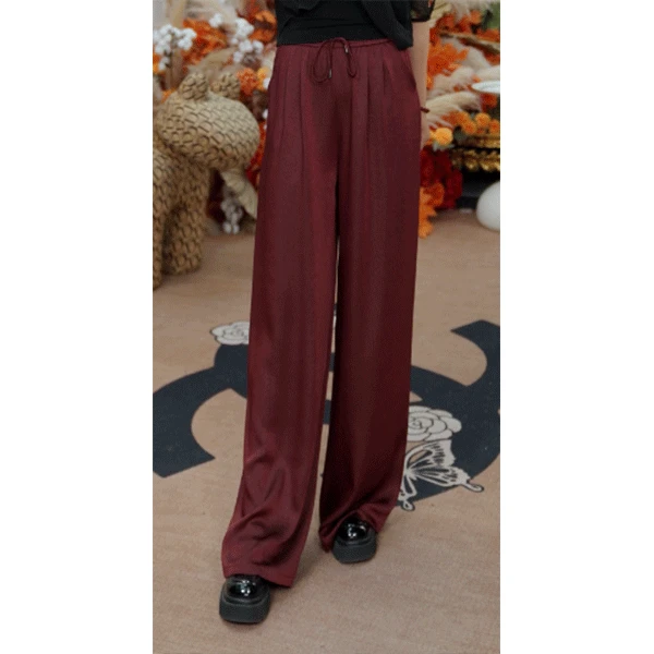 8058-MM  时尚休闲宽松垂感韩版春秋女士休闲裤