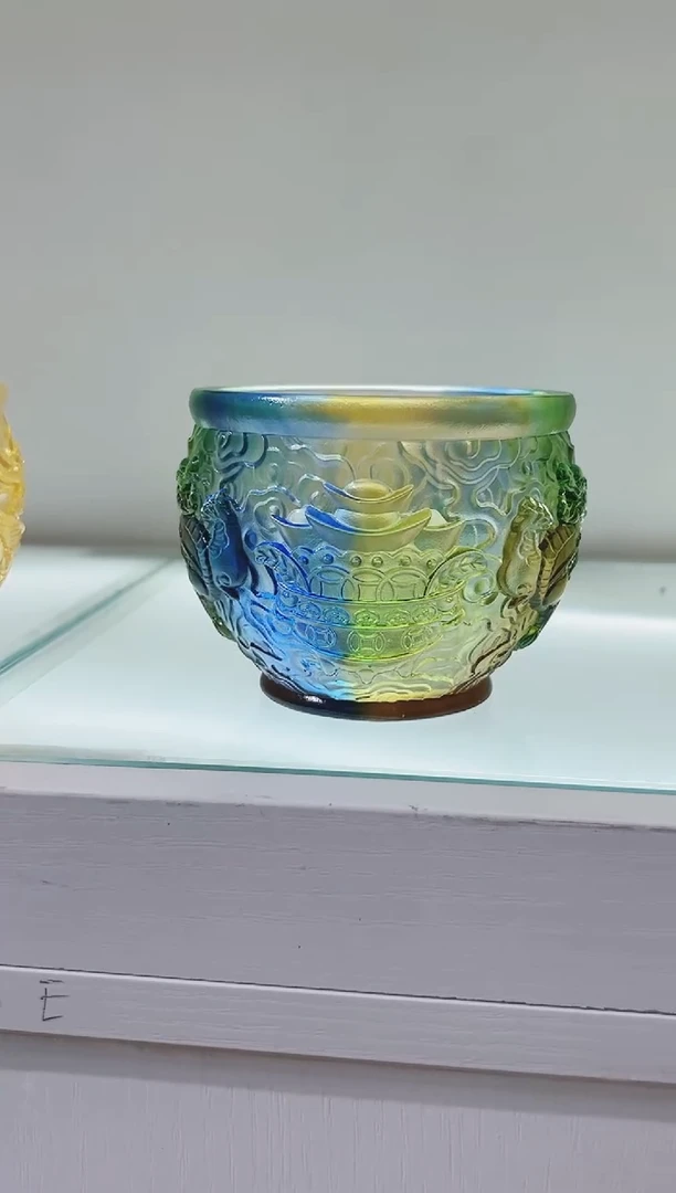手工艺品琉璃古法琉璃聚宝盆
