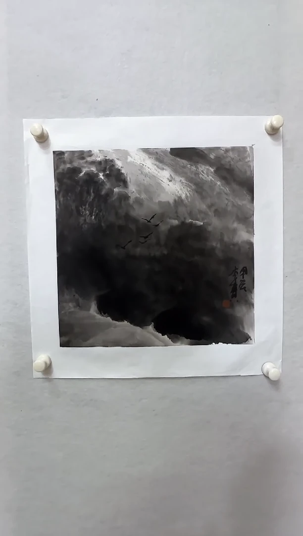 【闪购商品】纸本1炳山艺术——李贵老师绘画作品