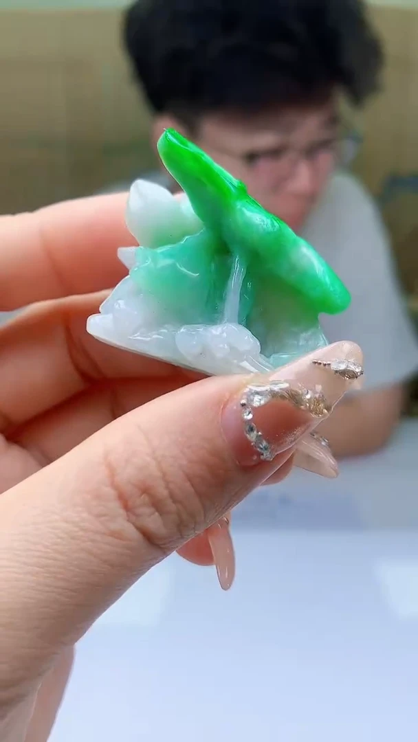 【闪购商品】定制翡翠未镶嵌4688ty-毛货挂件19