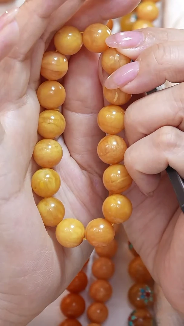 蜜蜡颈饰未镶嵌8351天然蜜蜡珠宝奇石云端妖孽全部保真