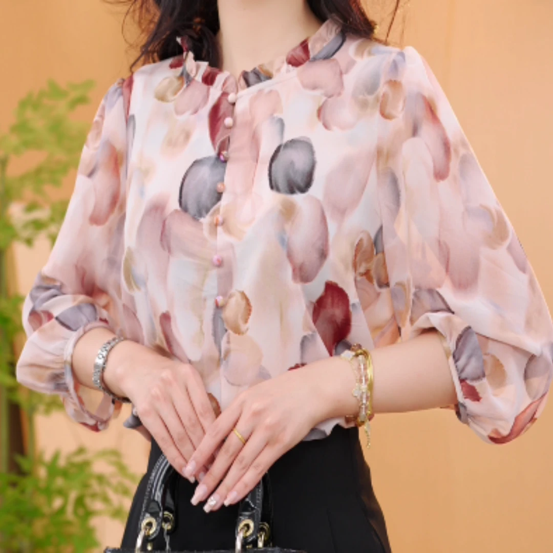 2025新款新中式国风设计感气质小衫M394-静静