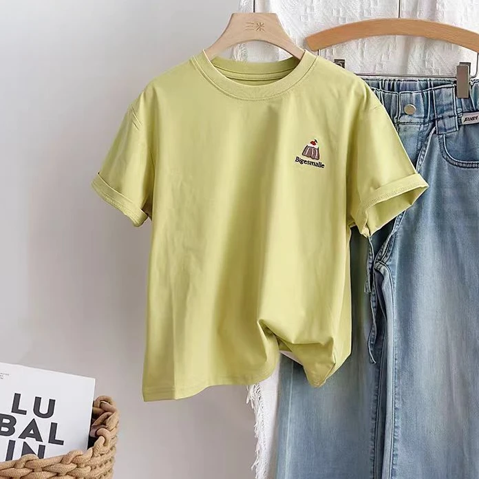 《昊妈家》女童夏季印花韩版短袖11152