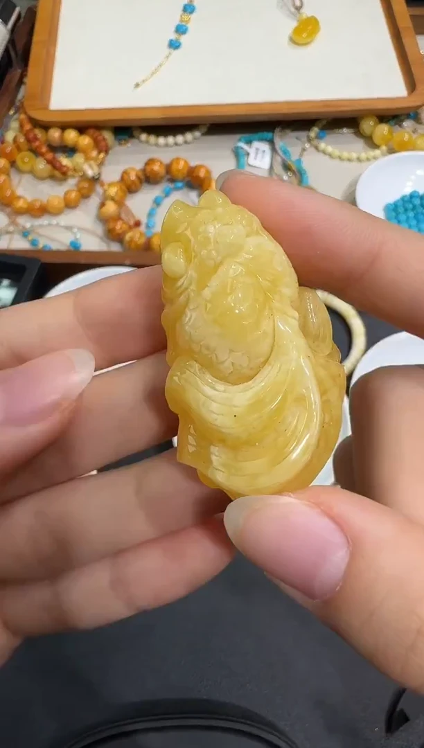 琥珀颈饰未镶嵌X1119-1195-164