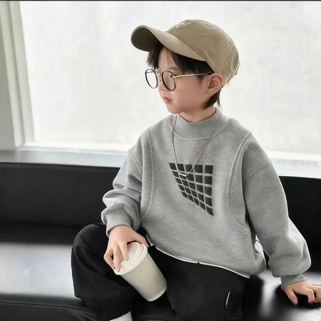 F5-232御儿童秋冬百搭加绒卫衣(YB10215)