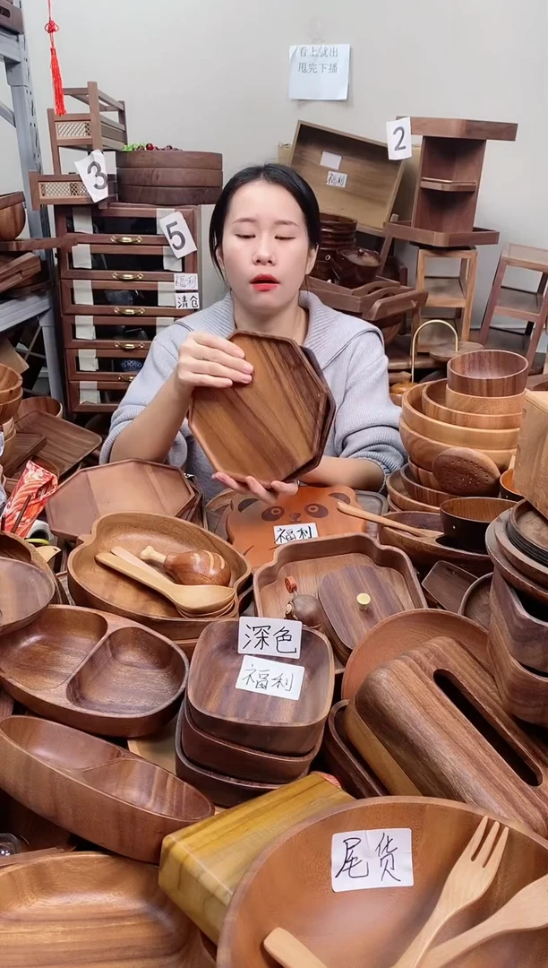 木  南美胡桃木八角盘20*20*2cm  A