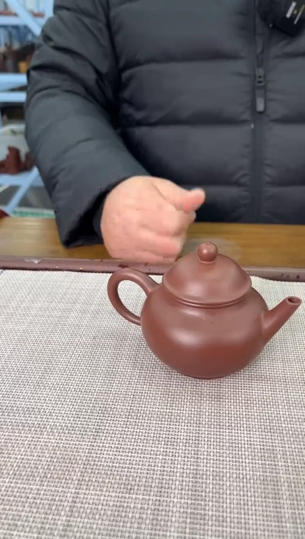 【闪购商品】紫砂茶杯宜兴紫砂盖杯紫朱泥