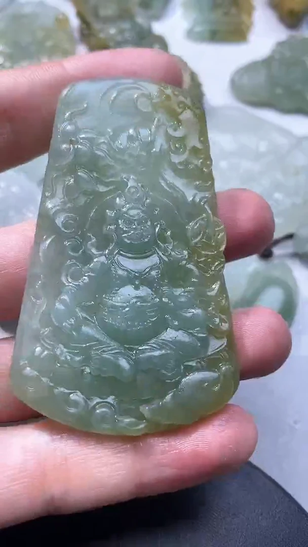 定制翡翠未镶嵌黄财神
