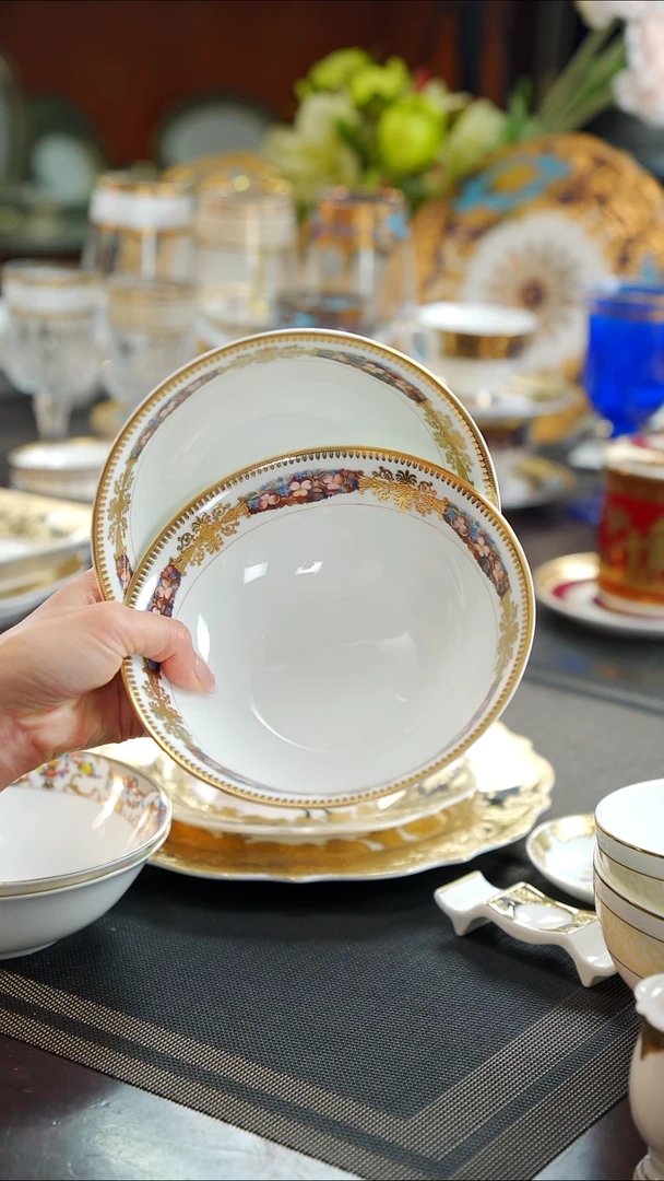 瓷片6英寸水果碗  2个