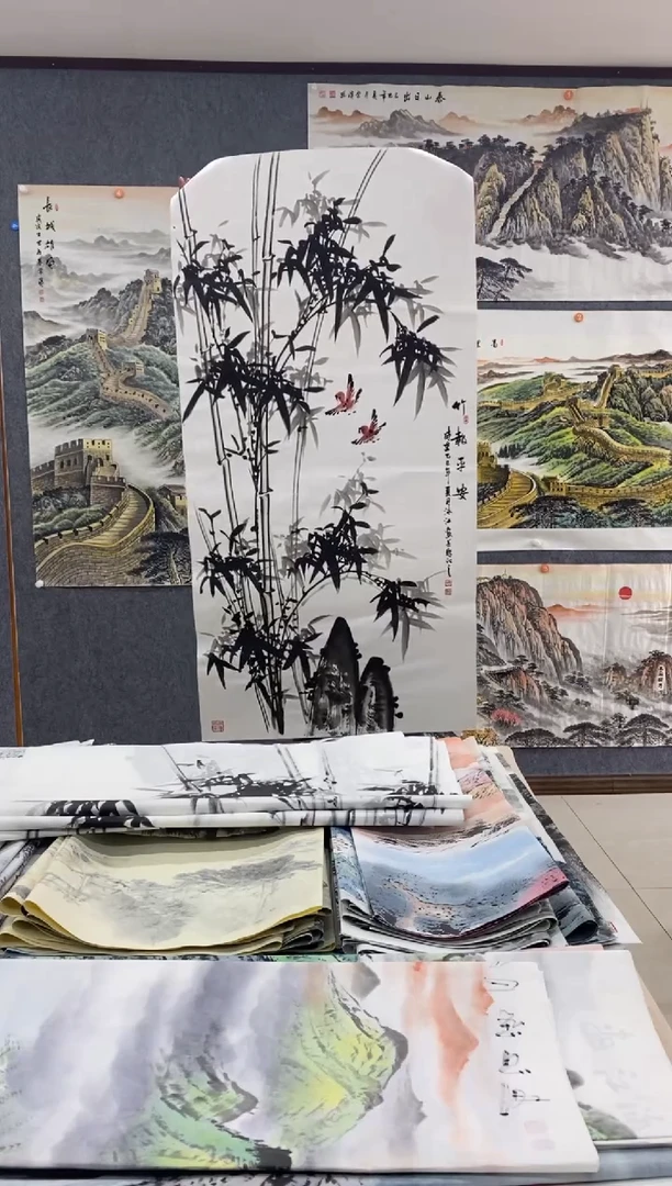 国画沈泳江 手绘 四尺整张138*68cm