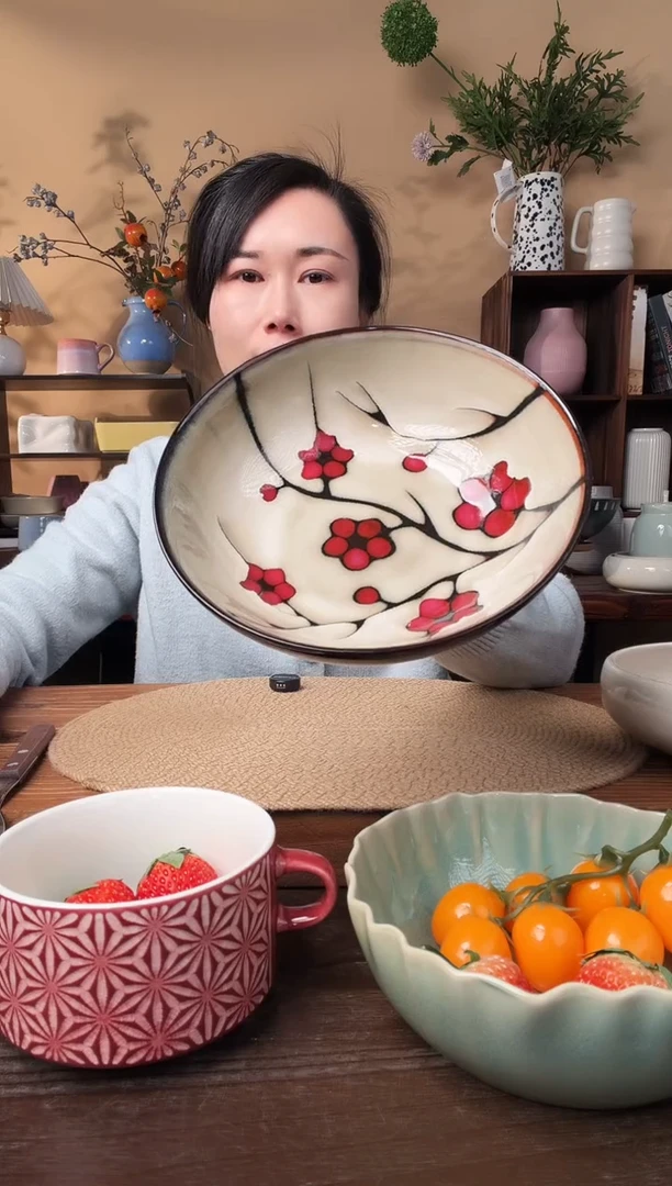 7.9英寸梅花碗微瑕