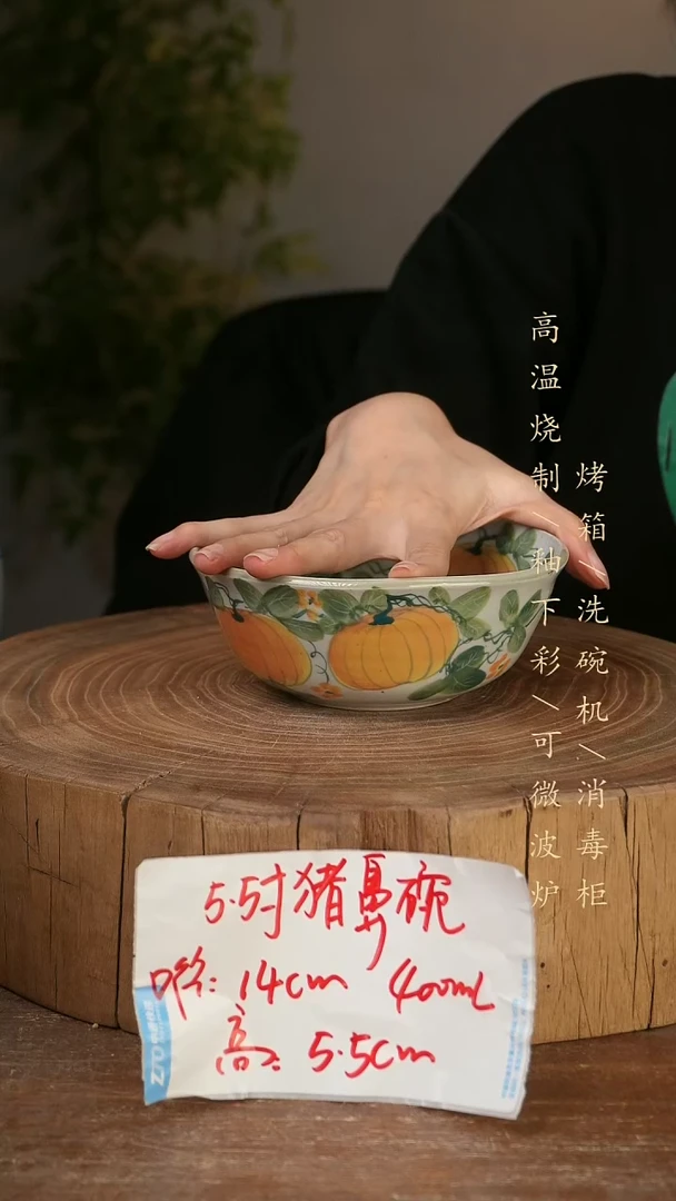 碗瓷景德镇手工手绘高温瓷釉下彩