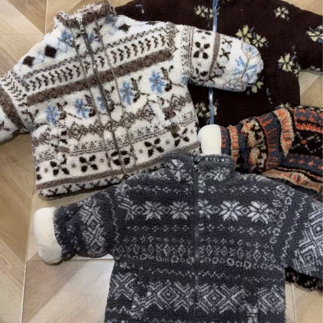 依瑄妈可外穿三层加厚加绒加厚儿童家居服睡衣