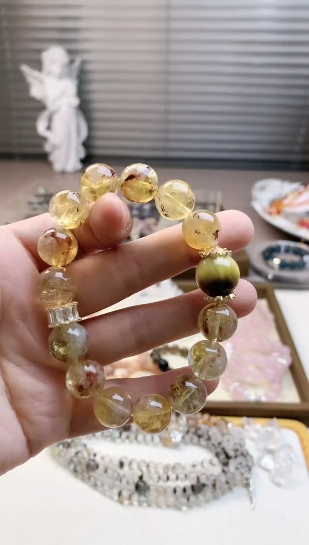 【闪购商品】水晶珠宝半成品未镶嵌黄塔单圈